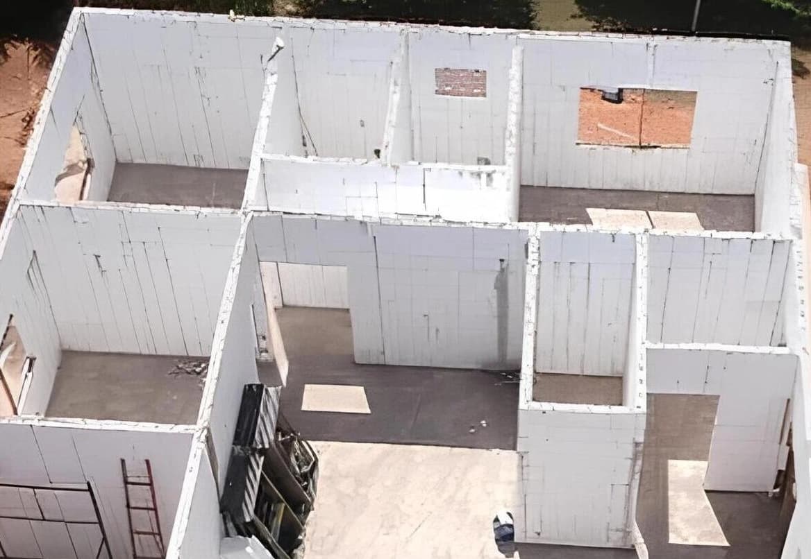 Blocos do sistema construtivo ICF